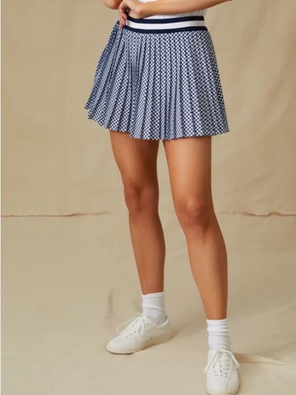 NWOT Tuckernuck Navy and White Tennis Skirt
